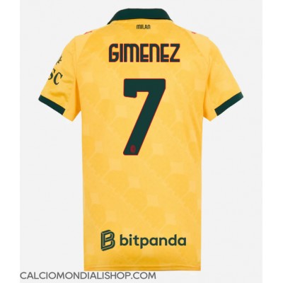 Maglie da calcio AC Milan Santiago Gimenez #7 Terza Maglia Femminile 2025-26 Manica Corta Maglie da calcio AC Milan Santiago Gimenez #7 Terza Maglia Femminile 2025-26 Manica Corta
